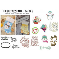 ITH Stickserie - Nikolausstiefel mit Motiven 2 - in 4 Größen